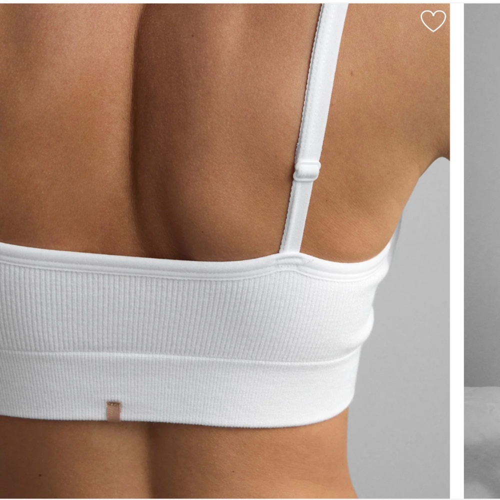 3/$42 LUNYA BNWT Seamless Modal Scoop Bralette in Sincere White Size M - Picture 3 of 6